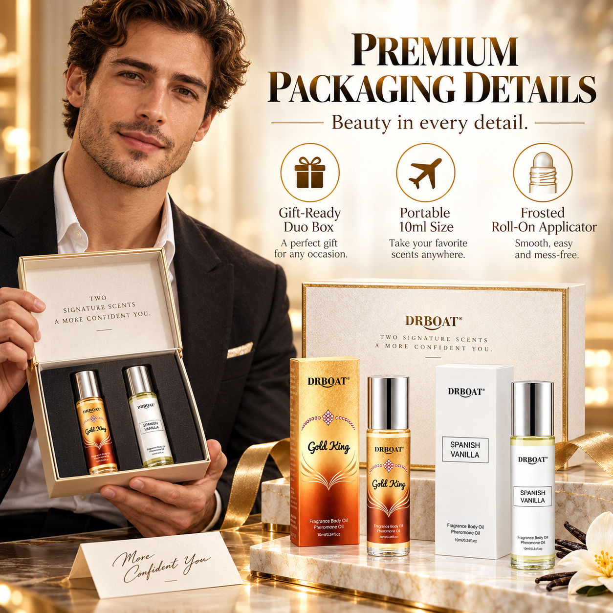 Men Duo Roll-on Perfume Oil Ki - Perfume Alcohol Fragrance recension och pris
