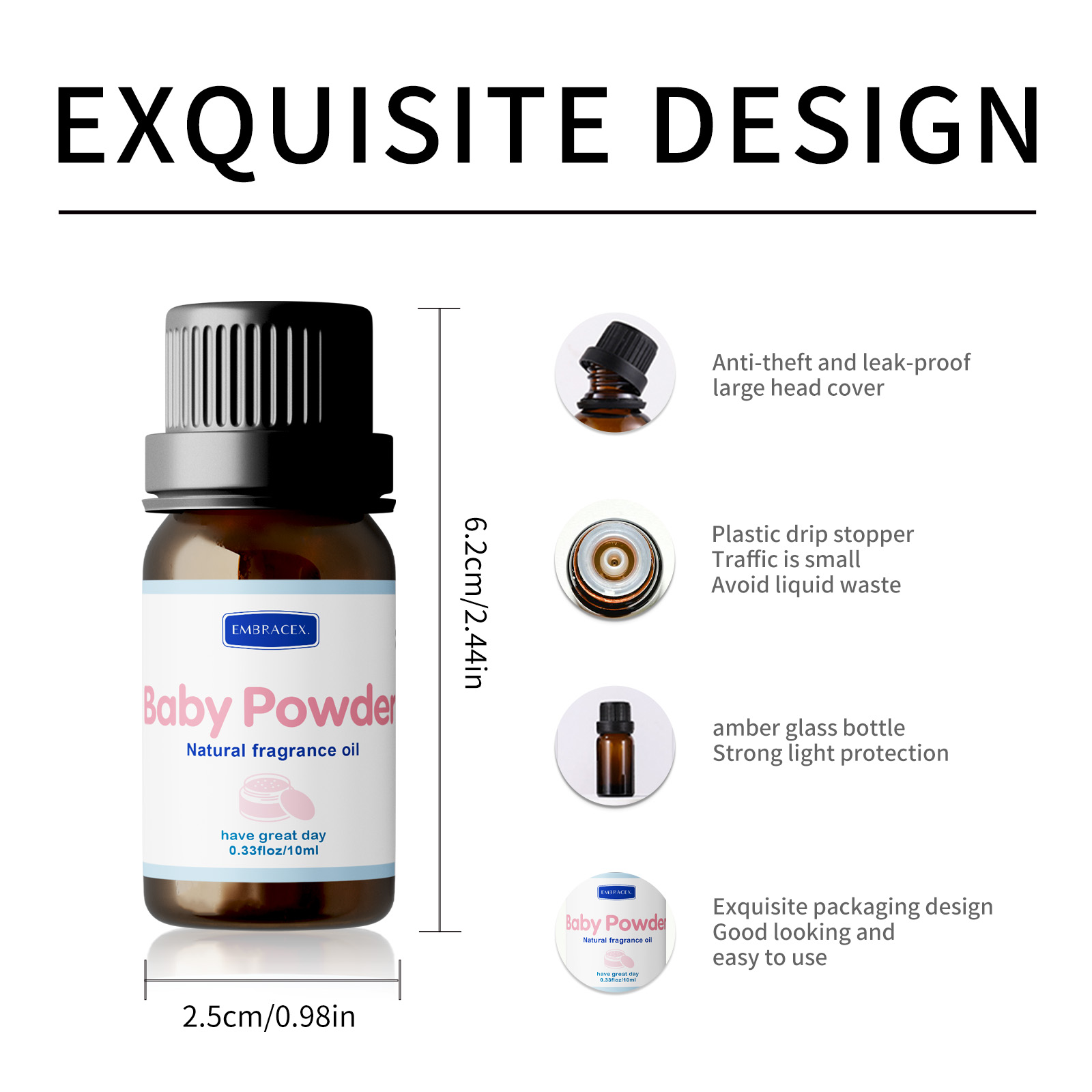 10ml Baby Powder Fragrance Oil - Perfume Fragrance Oil recension och pris